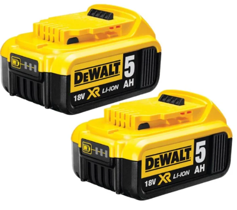 Dewalt DCB184 18V XR Li-ion 5.0Ah XR Slide Battery Twin Pack